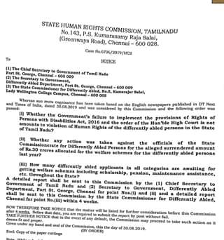 graphic மனித உரிமைகள் ஆணையத்தின் கடிதம்