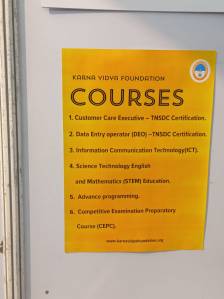 கர்ண வித்யா நடத்தும் பயிற்சிகள் பற்றி